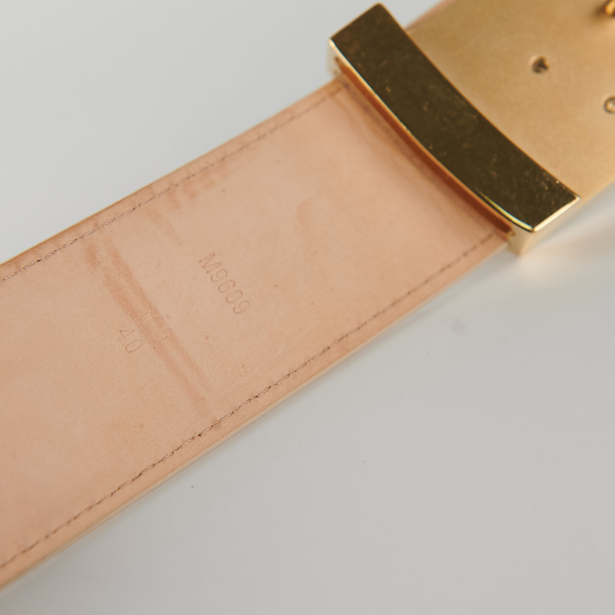 Louis Vuitton Belt Damier Azur - Size 100 - THE PURSE AFFAIR