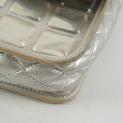 Chanel CC Turnlock Ice Cube Flap Silver
