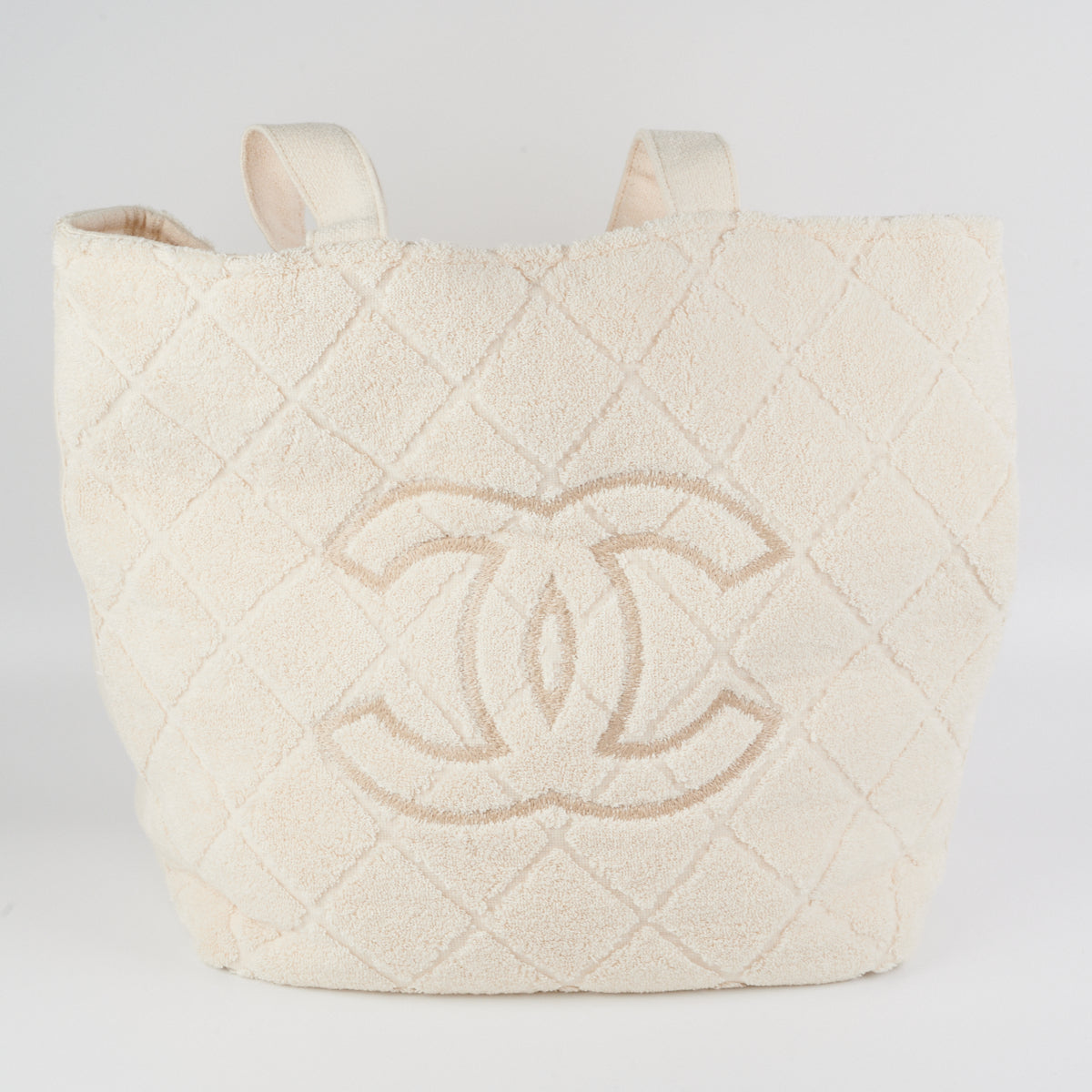 Chanel beach bag cream Clearance