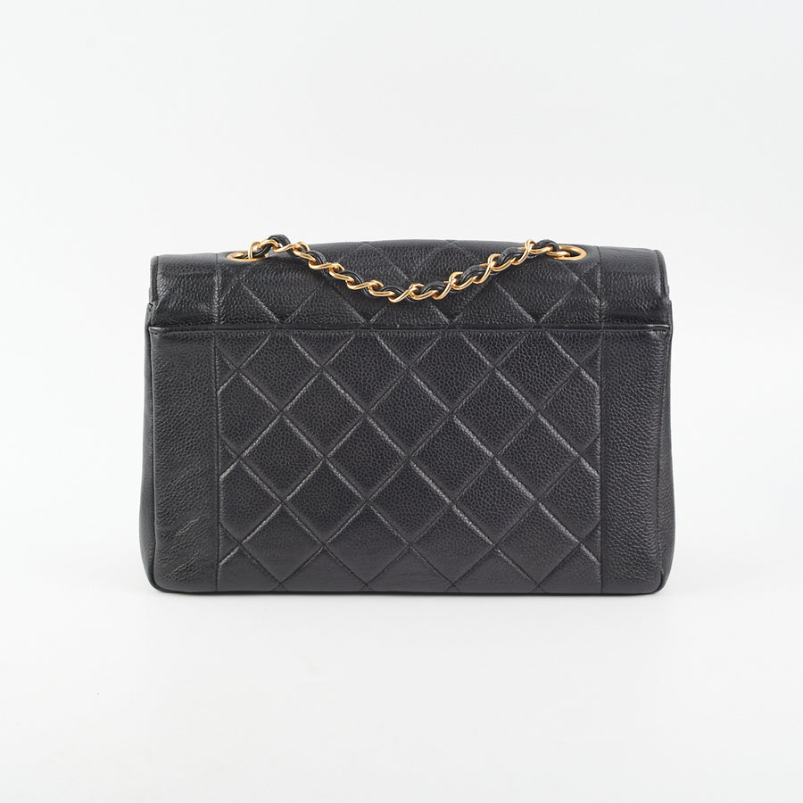 Chanel Diana flap in caviar Medium size, Luxury, Bags & Wallets on Carousell