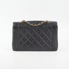 Chanel Vintage Caviar Medium Diana Flap Bag Black