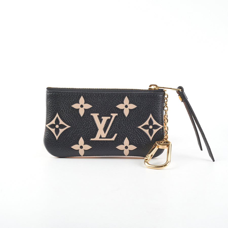 Louis Vuitton Key Pouch Bicolour Monogram Empreinte Leather - THE