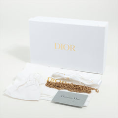 Christian Dior Saddle Leather Chain Wallet Black