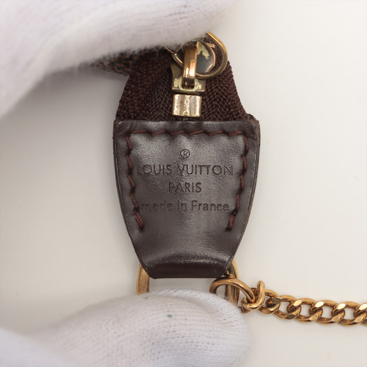 Louis Vuitton Mini Pochette Damier Ebene (original version thicker cha -  THE PURSE AFFAIR